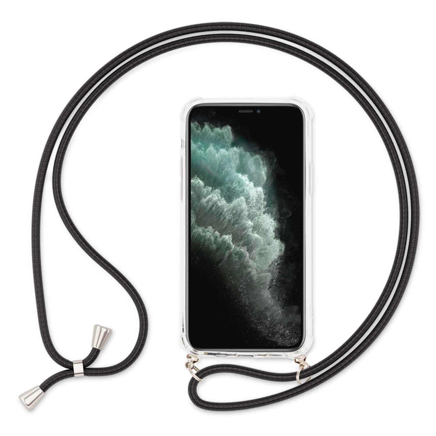 NALIA Handy Hülle mit Kette für iPhone 11 Pro Max Necklace Case mit Umhänge-Band