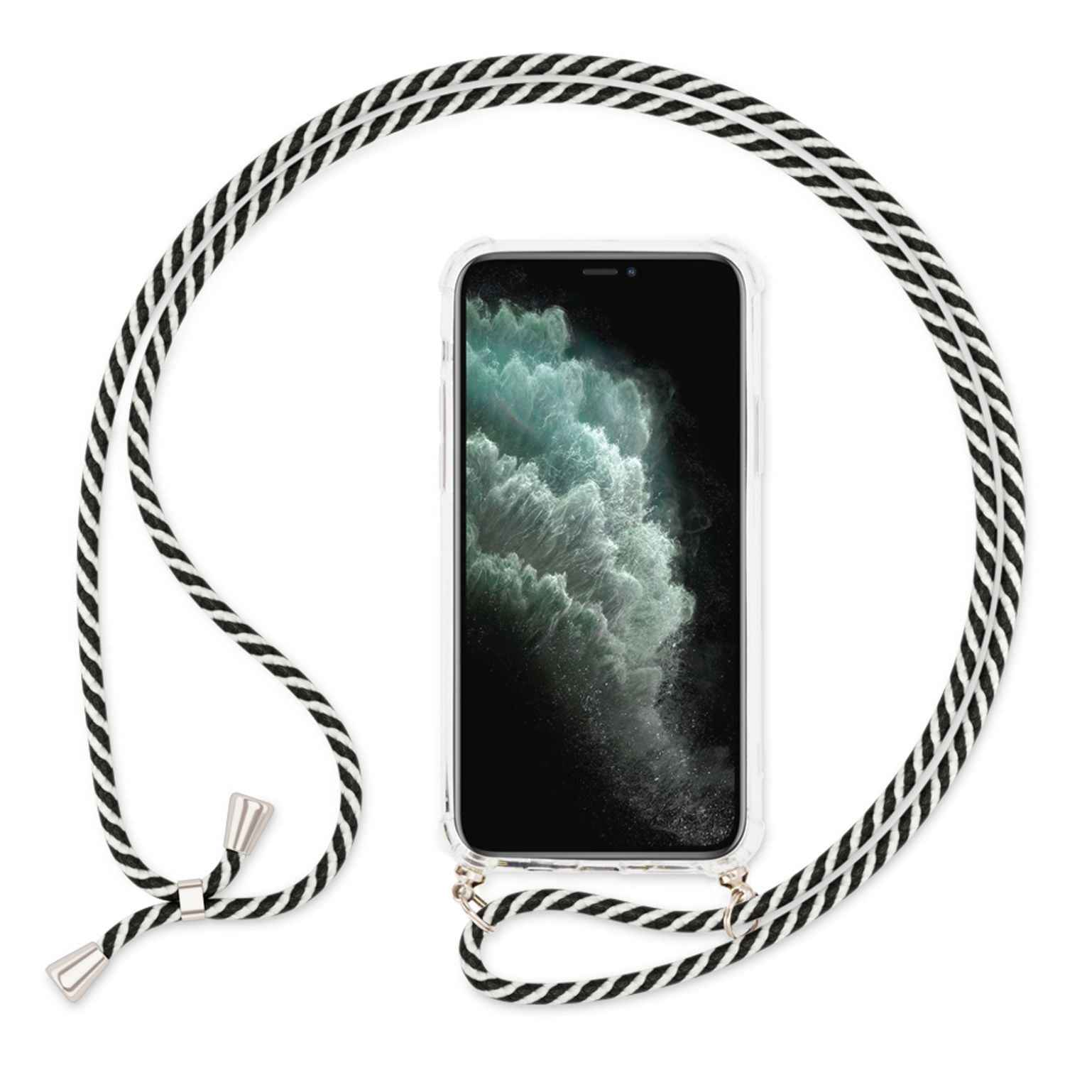 NALIA Handy Hülle mit Kette für iPhone 11 Pro Max Necklace Case mit Umhänge-Band