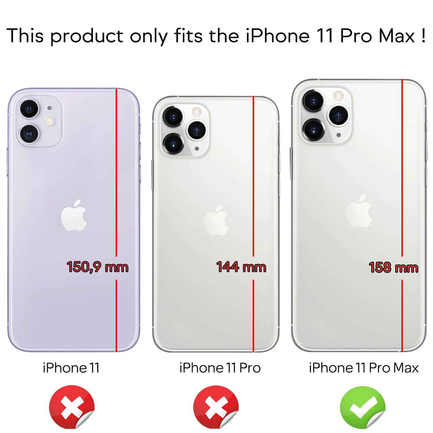 NALIA Handy Hülle mit Kette für iPhone 11 Pro Max Necklace Case mit Umhänge-Band