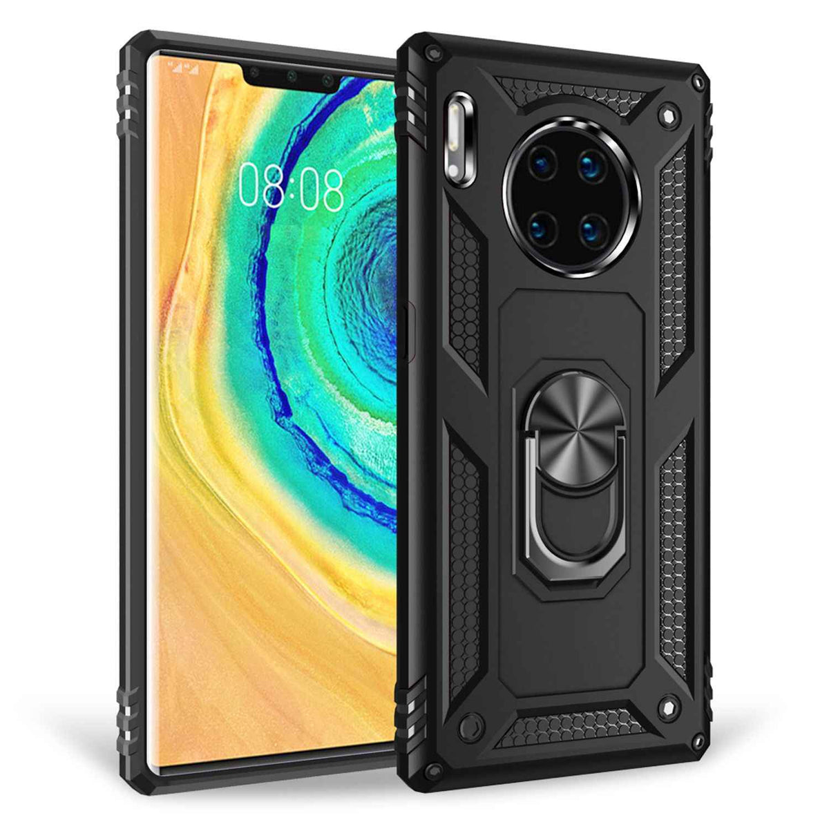 NALIA Ring Handyhülle für Huawei Mate 30 Pro / Mate 30 Pro 5G Stoßfeste Hülle