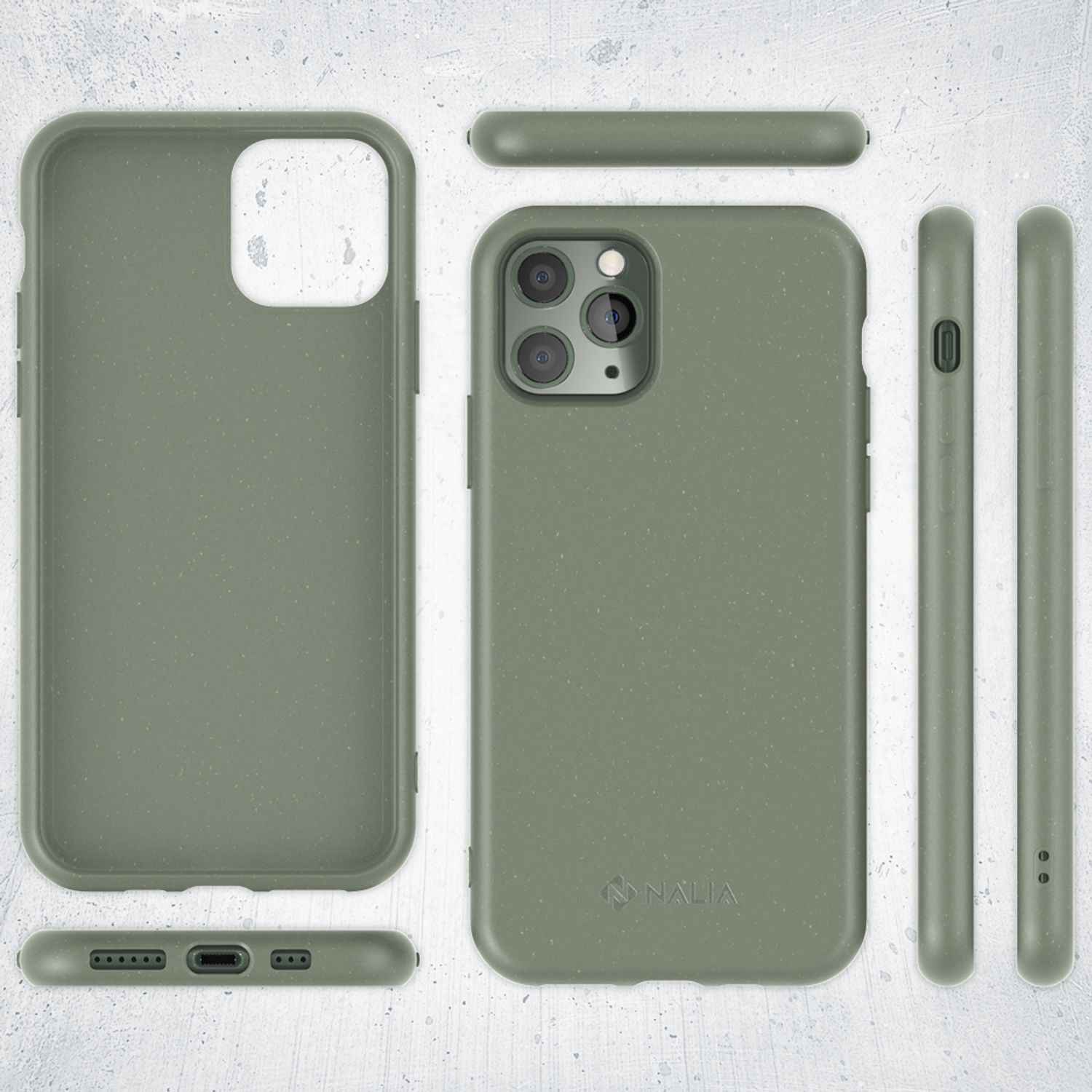 NALIA Bio Handy Hülle für iPhone 11 Pro Max, Nachhaltig Abbaubar Öko Case Cover
