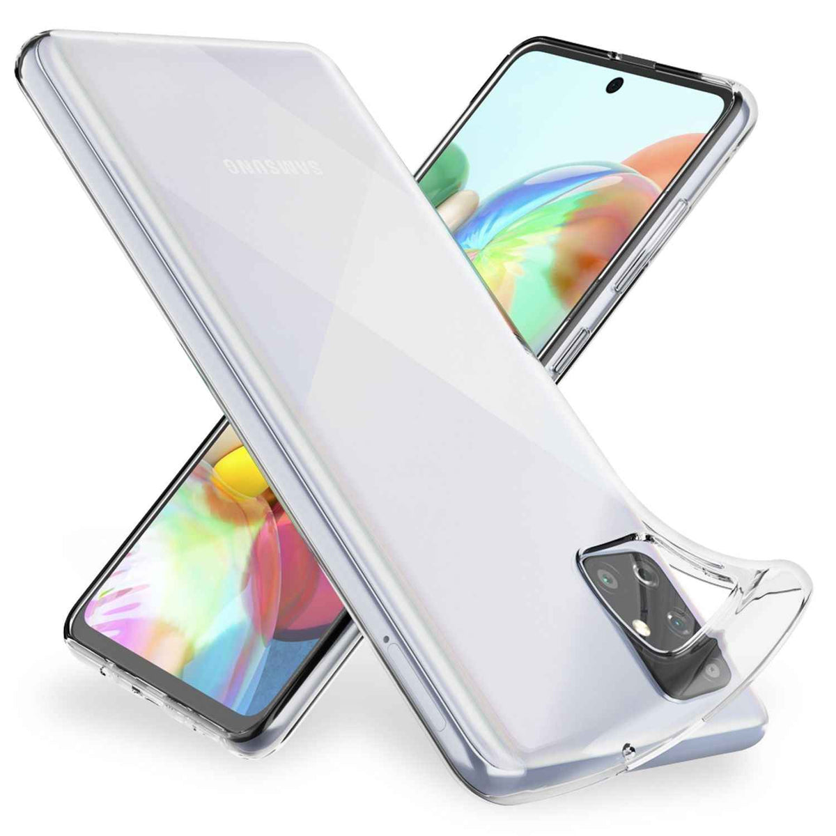 NALIA Handyhülle für Samsung Galaxy A51 Hülle, Durchsichtige Silikon Schutzhülle