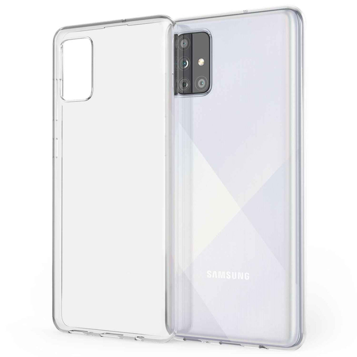 NALIA Handyhülle für Samsung Galaxy A51 Hülle, Durchsichtige Silikon Schutzhülle