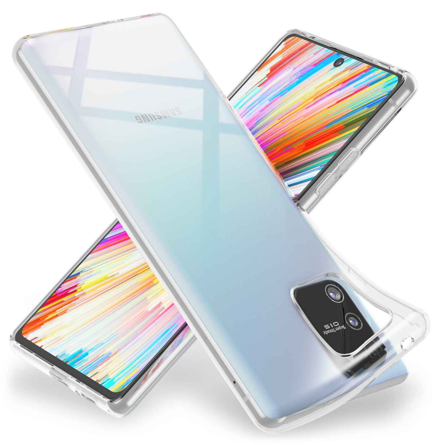 NALIA Handyhülle für Samsung Galaxy S10 Lite Hülle, Durchsichtige Schutzhülle