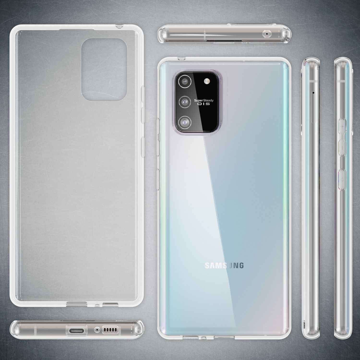 NALIA Handyhülle für Samsung Galaxy S10 Lite Hülle, Durchsichtige Schutzhülle