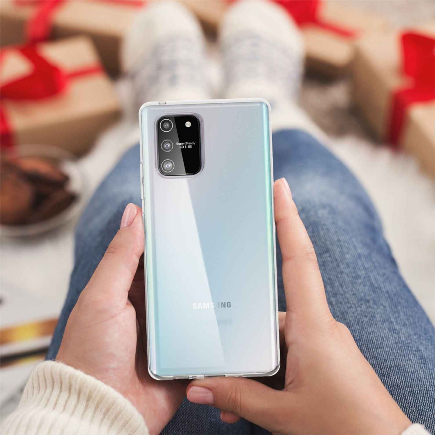 NALIA Handyhülle für Samsung Galaxy S10 Lite Hülle, Durchsichtige Schutzhülle