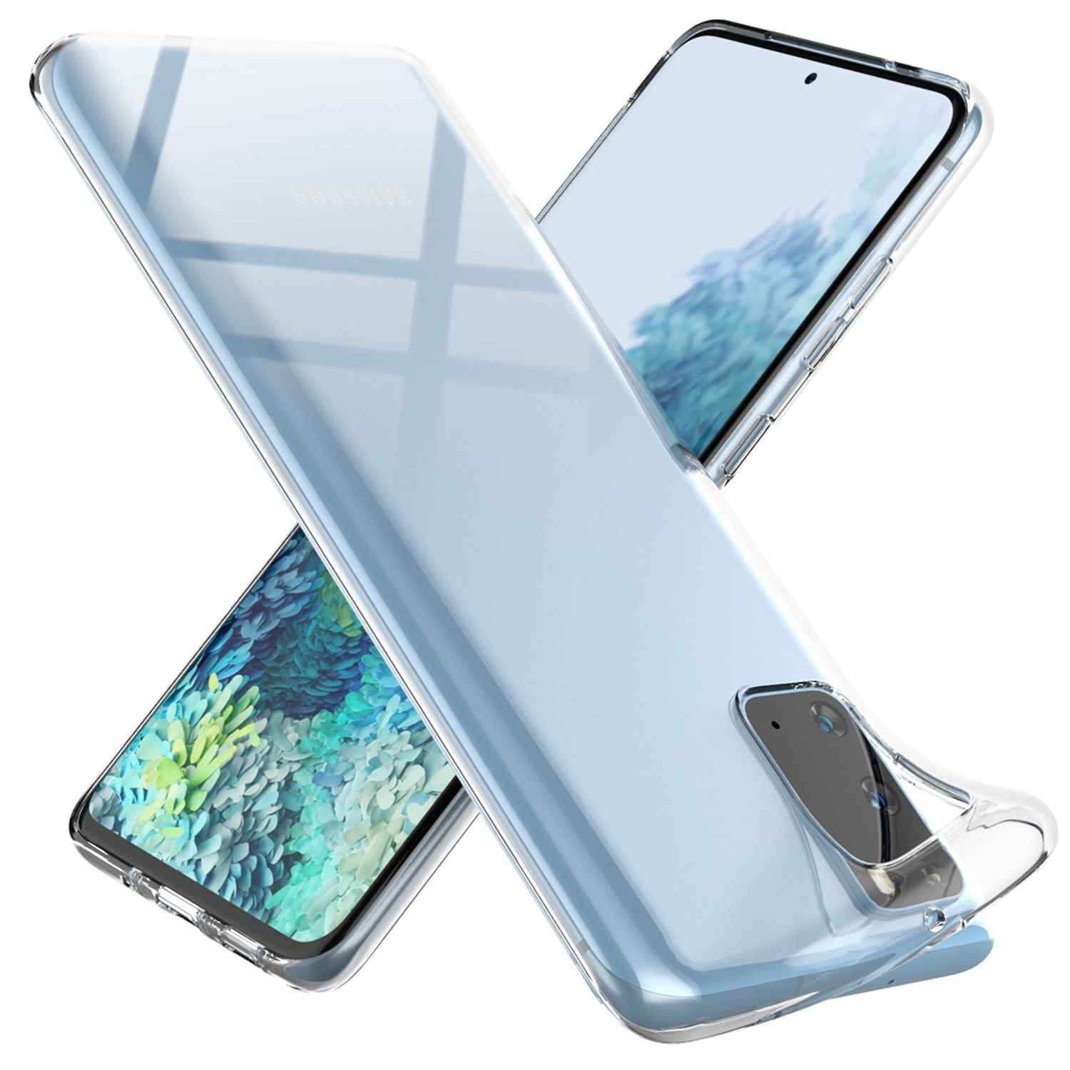 NALIA Handy Hülle für Samsung Galaxy S20, Silikon Schutz Case Cover Tasche Etui