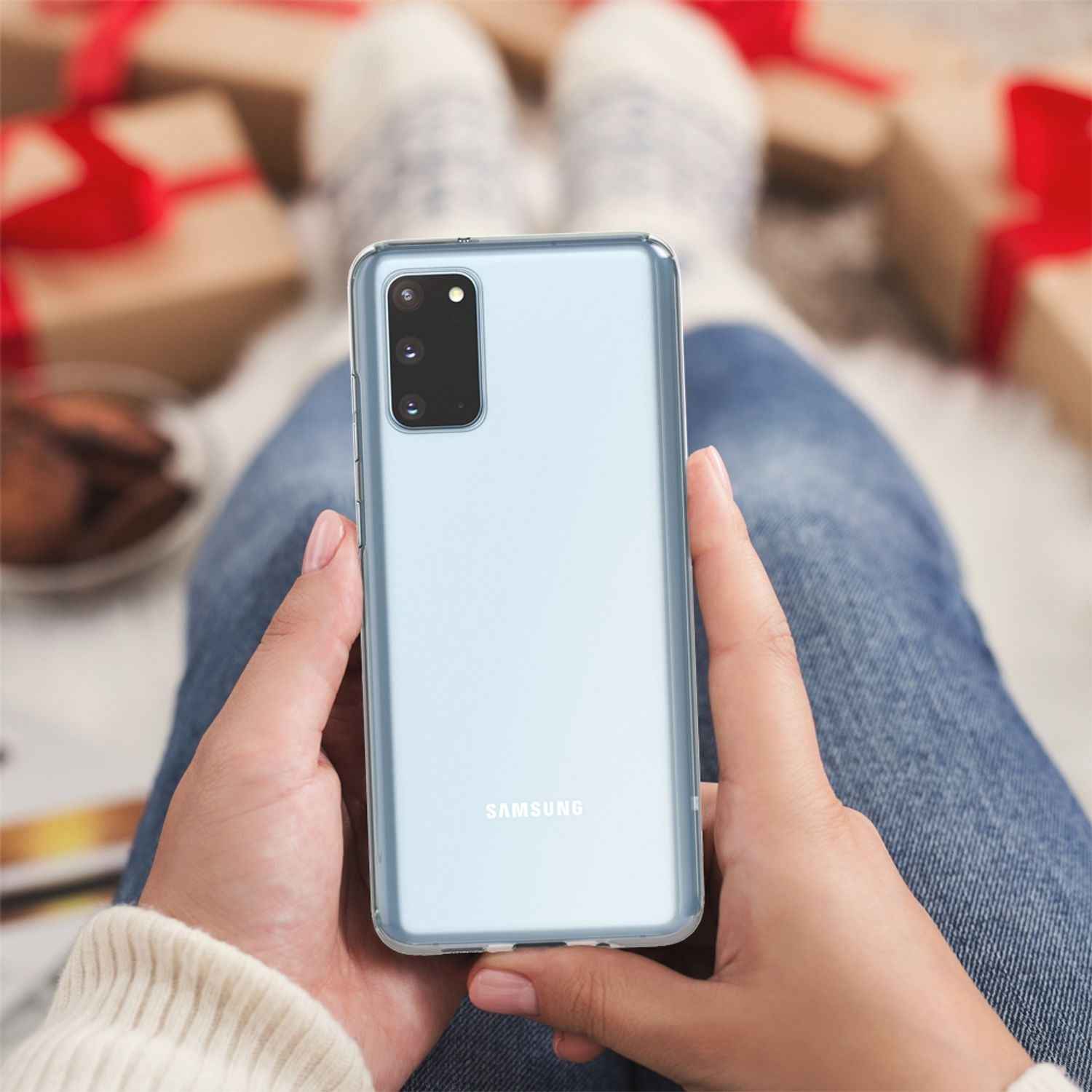 NALIA Handy Hülle für Samsung Galaxy S20, Silikon Schutz Case Cover Tasche Etui