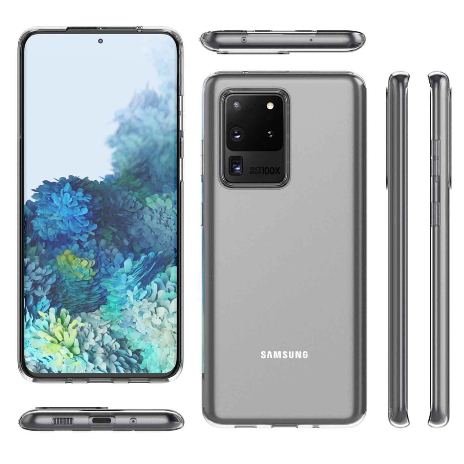NALIA Handy Hülle für Samsung Galaxy S20 Ultra, Silikon Schutz Case Cover Tasche