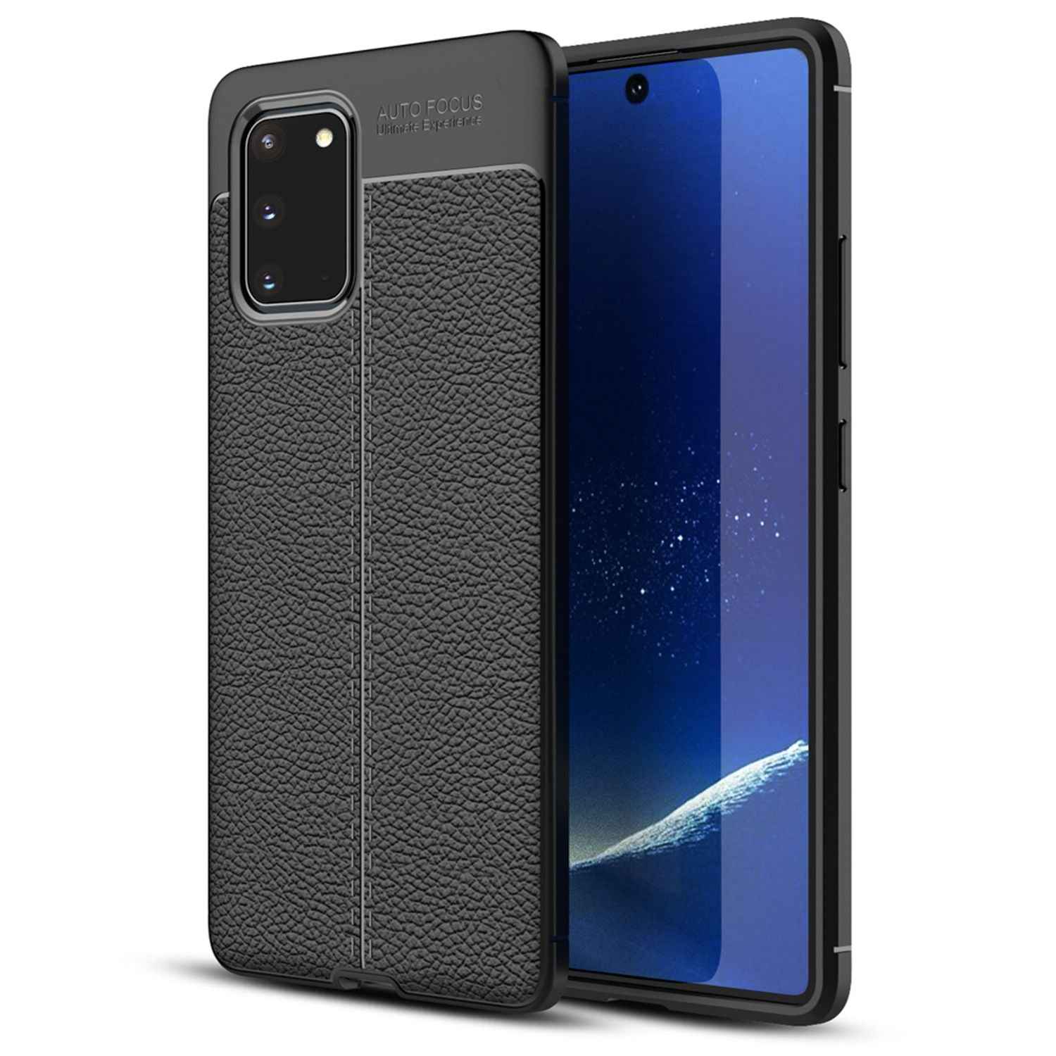 NALIA Design Case für Samsung Galaxy S20, Leder Optik Handy Hülle Tasche Cover