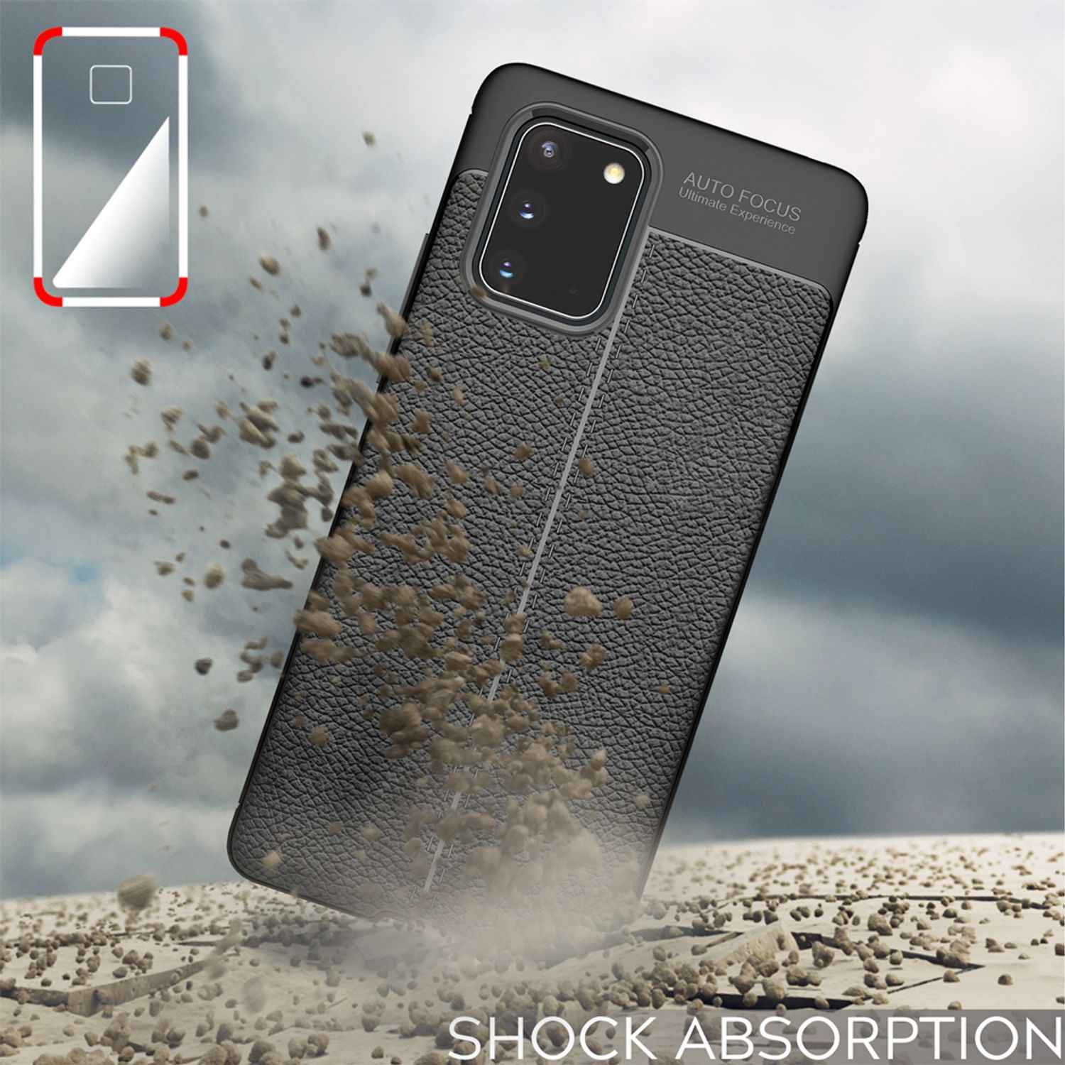 NALIA Design Case für Samsung Galaxy S20, Leder Optik Handy Hülle Tasche Cover