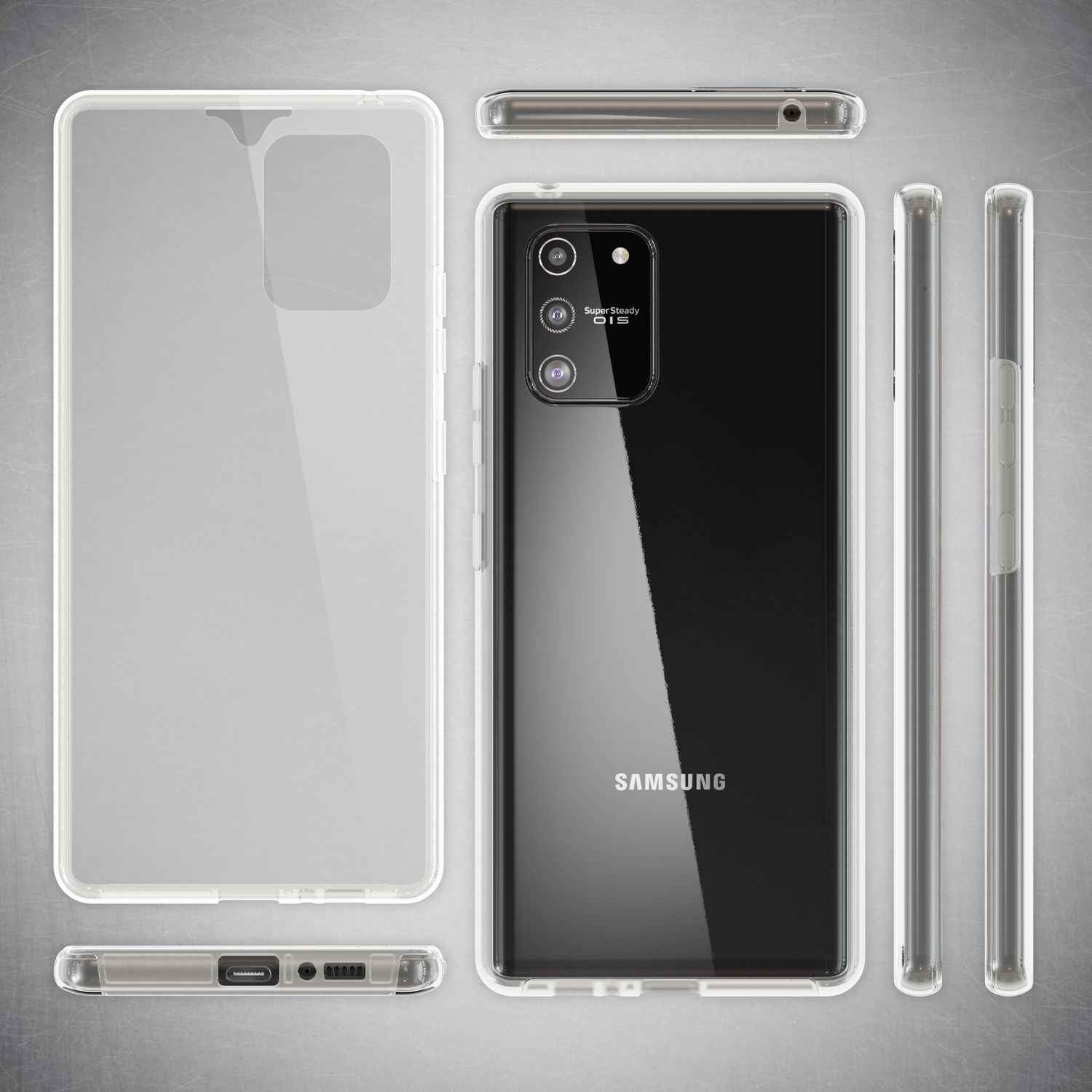 NALIA 360 Grad Handy Hülle kompatibel mit Samsung Galaxy S10 Lite, Full Cover