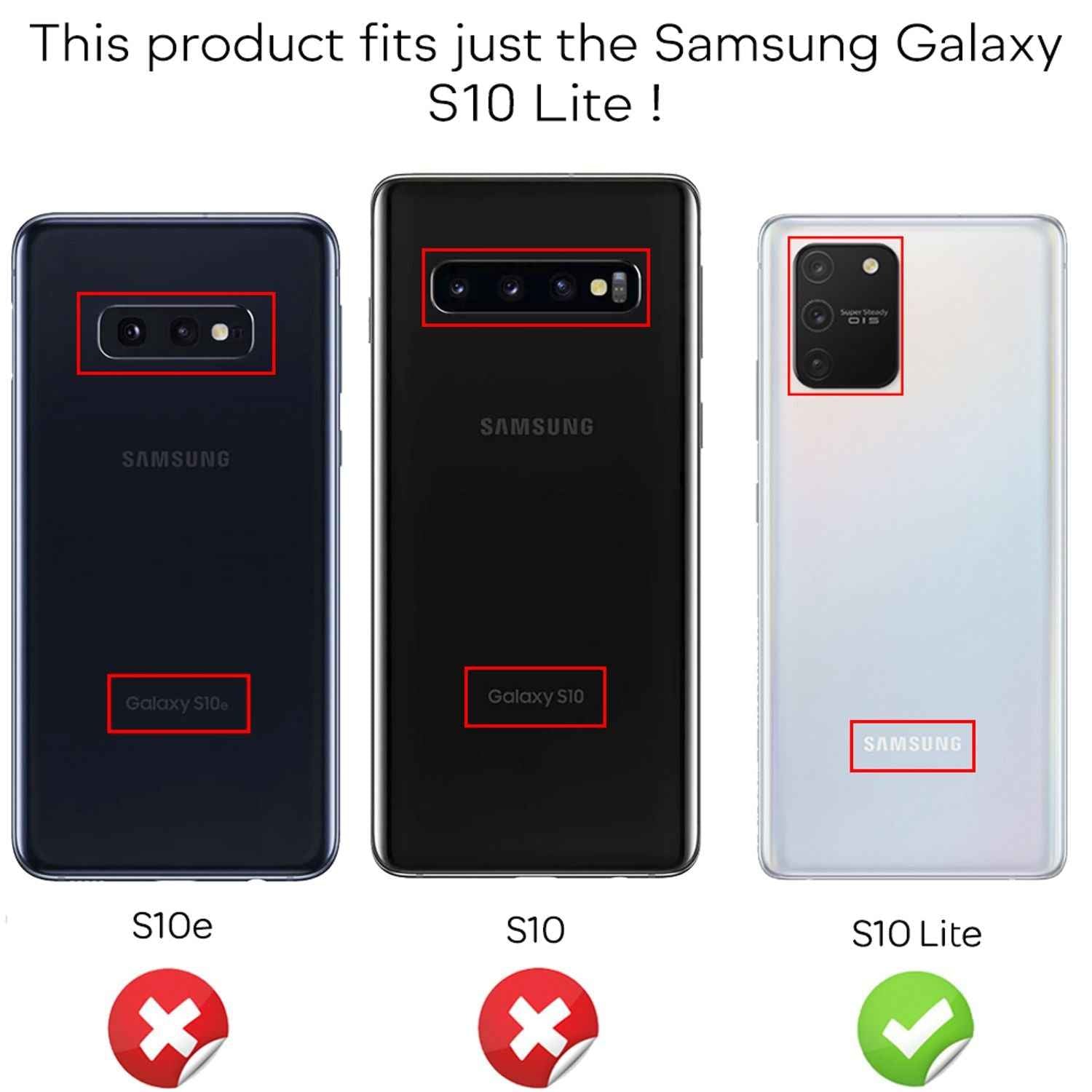 NALIA 360 Grad Handy Hülle kompatibel mit Samsung Galaxy S10 Lite, Full Cover