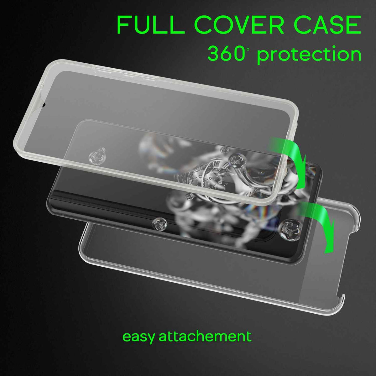 NALIA 360 Grad Handy Hülle kompatibel mit Samsung Galaxy S20, Full Cover Case