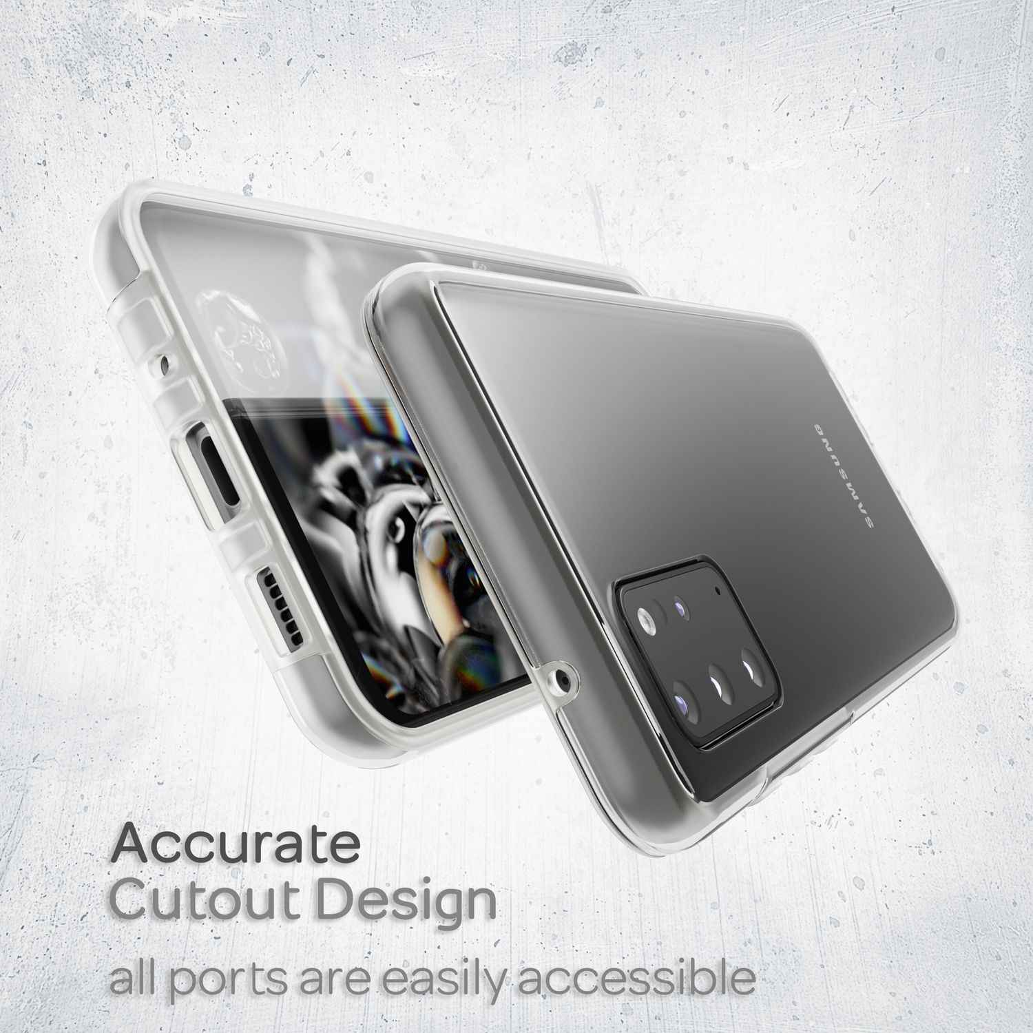 NALIA 360 Grad Handy Hülle für Samsung Galaxy S20 Plus, Full Cover Case Bumper