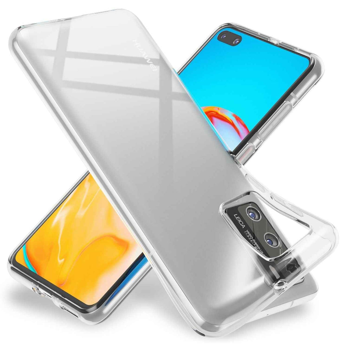 NALIA Handyhülle für Huawei P40 Hülle, Dünne Silikon Schutzhülle Phone Case Soft