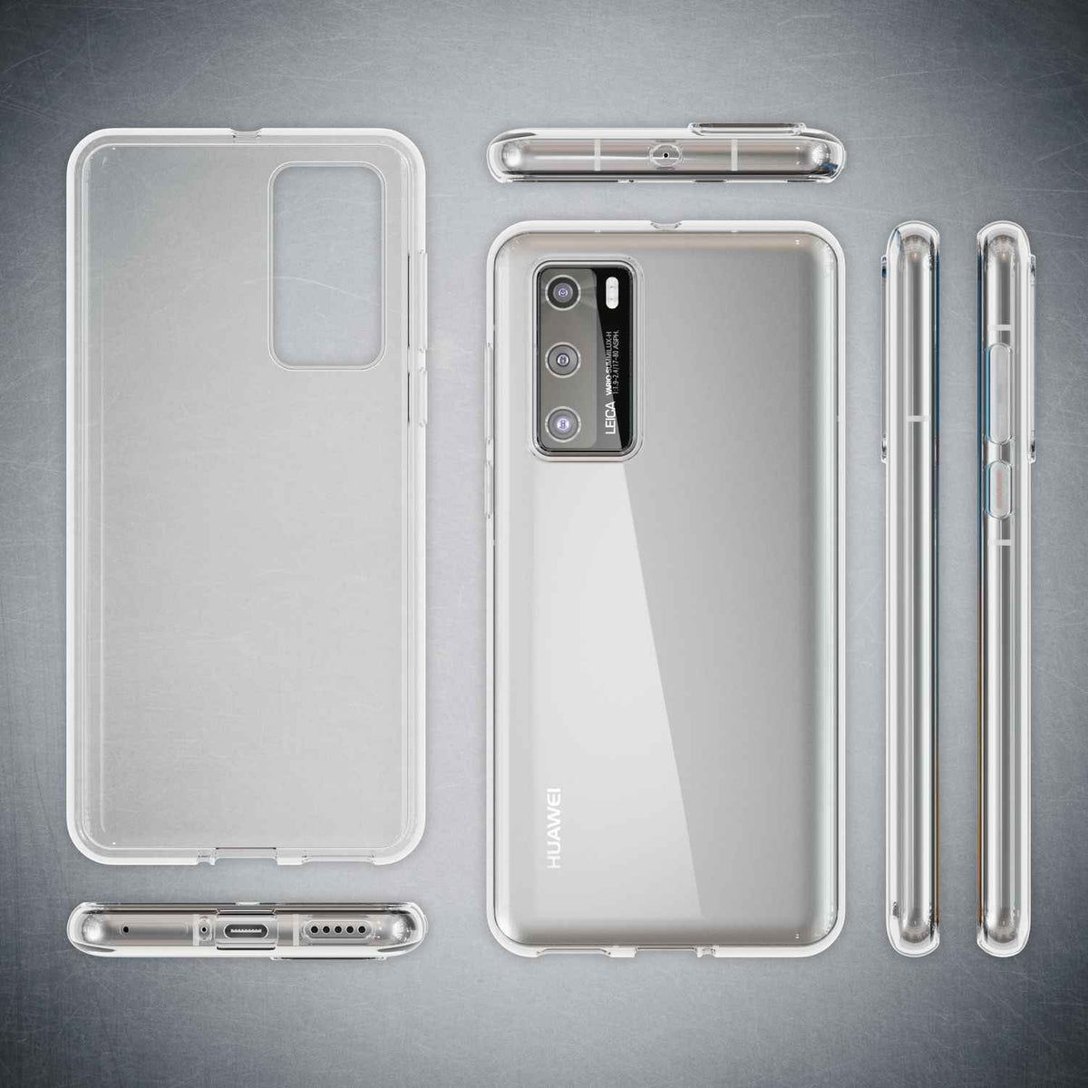 NALIA Handyhülle für Huawei P40 Hülle, Dünne Silikon Schutzhülle Phone Case Soft
