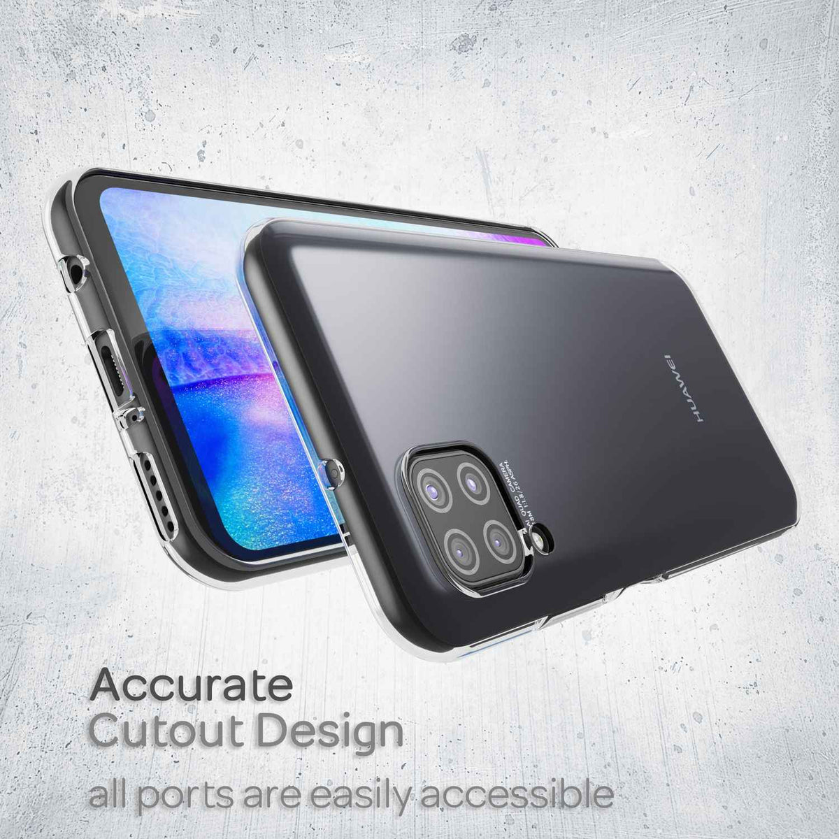 NALIA Handy Hülle für Huawei P40 Lite, Slim Case Schutz Cover Tasche Bumper Etui