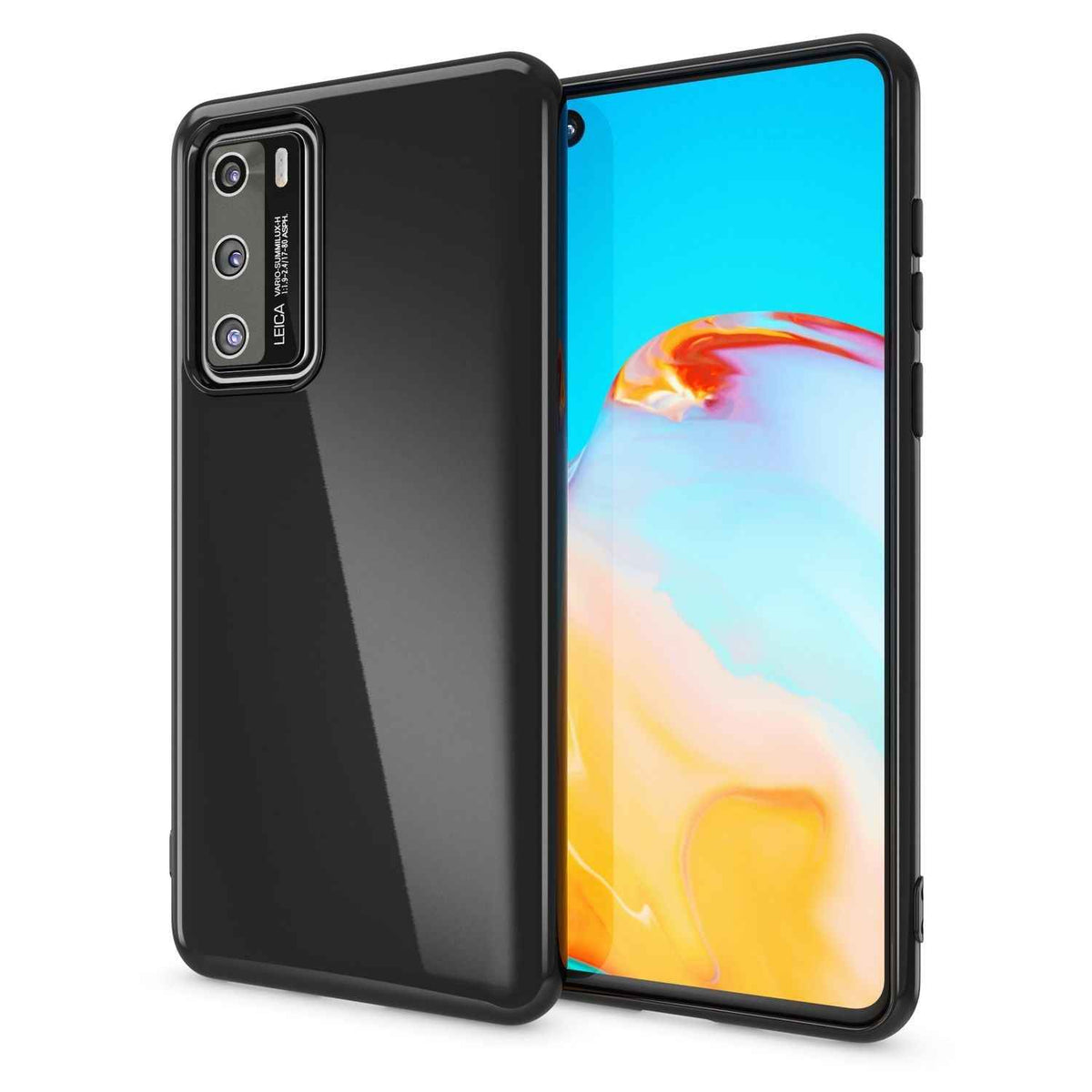NALIA Handy Hülle für Huawei P40, Slim Case Silikon Schutzhülle Cover TPU Bumper