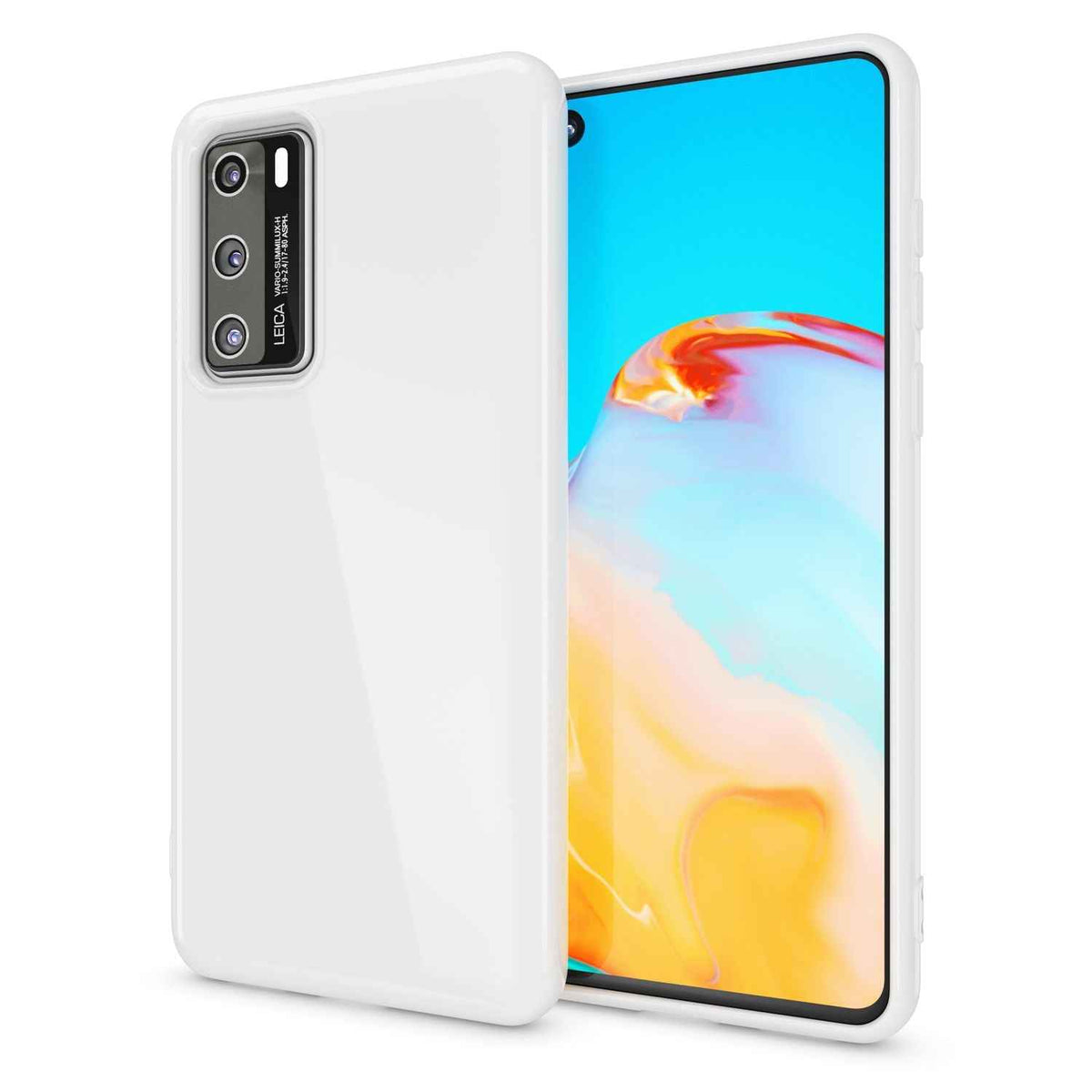 NALIA Handy Hülle für Huawei P40, Slim Case Silikon Schutzhülle Cover TPU Bumper