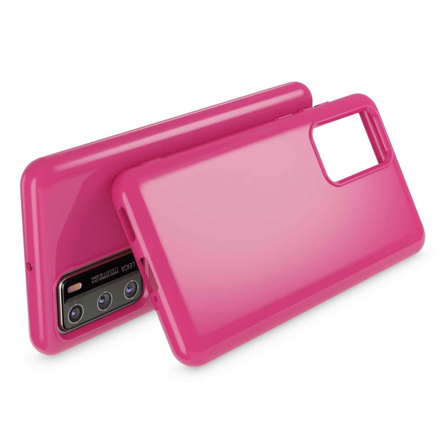 NALIA Handy Hülle für Huawei P40, Slim Case Silikon Schutzhülle Cover TPU Bumper