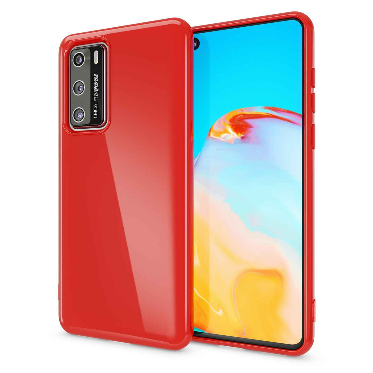NALIA Handy Hülle für Huawei P40, Slim Case Silikon Schutzhülle Cover TPU Bumper