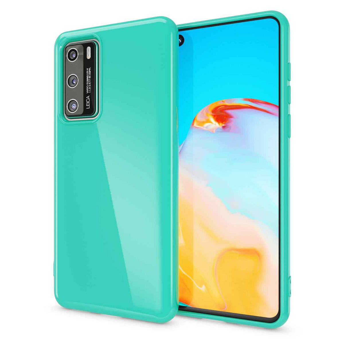 NALIA Handy Hülle für Huawei P40, Slim Case Silikon Schutzhülle Cover TPU Bumper
