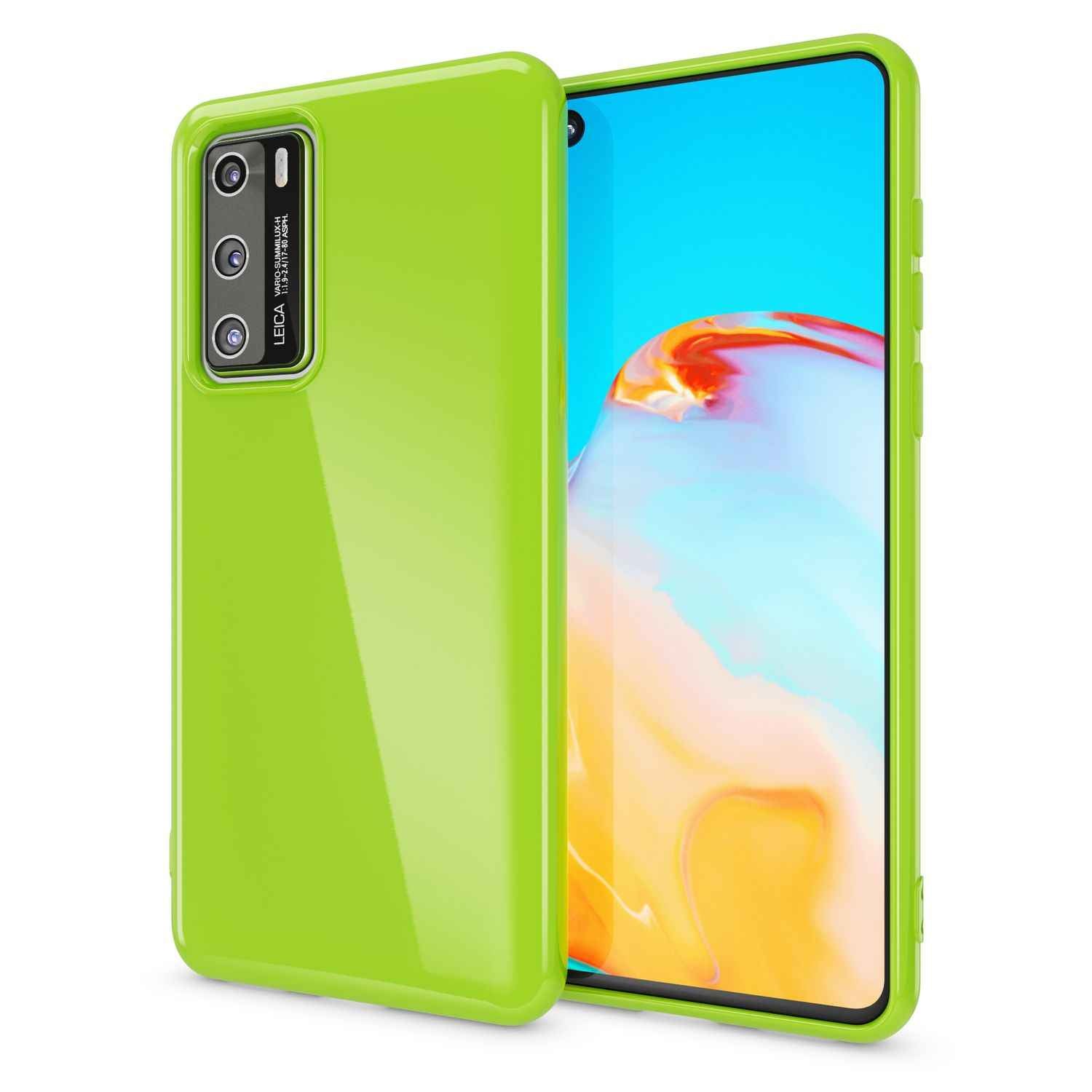 NALIA Handy Hülle für Huawei P40, Slim Case Silikon Schutzhülle Cover TPU Bumper