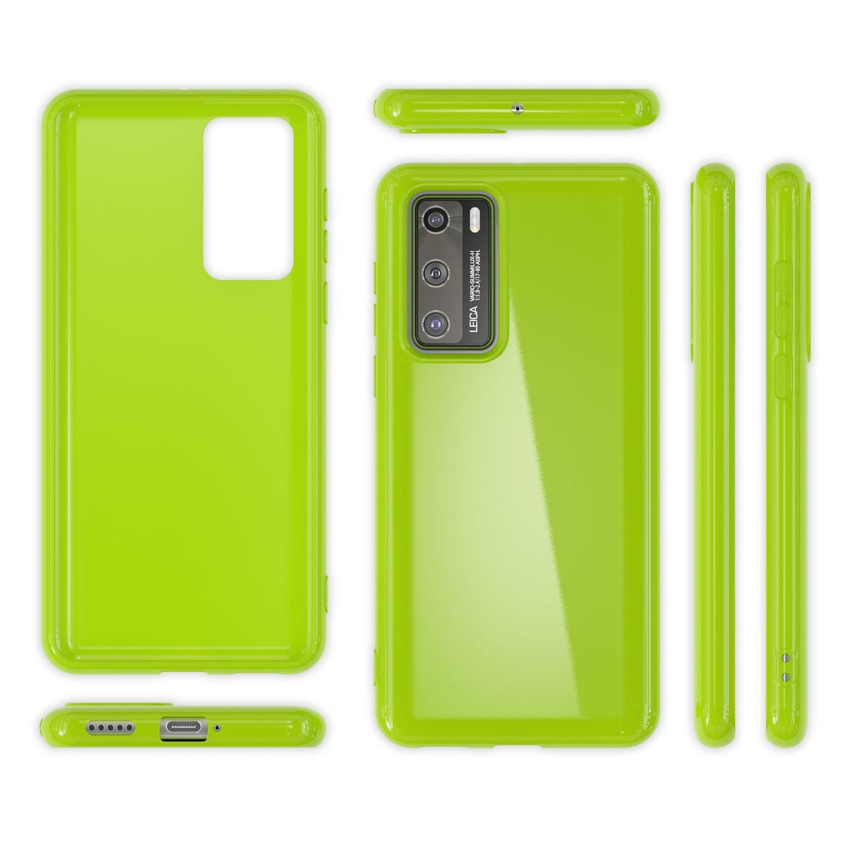 Handyhülle für Huawei P40 TPU Silikon Slim Case schwarz | NALIA Berlin
