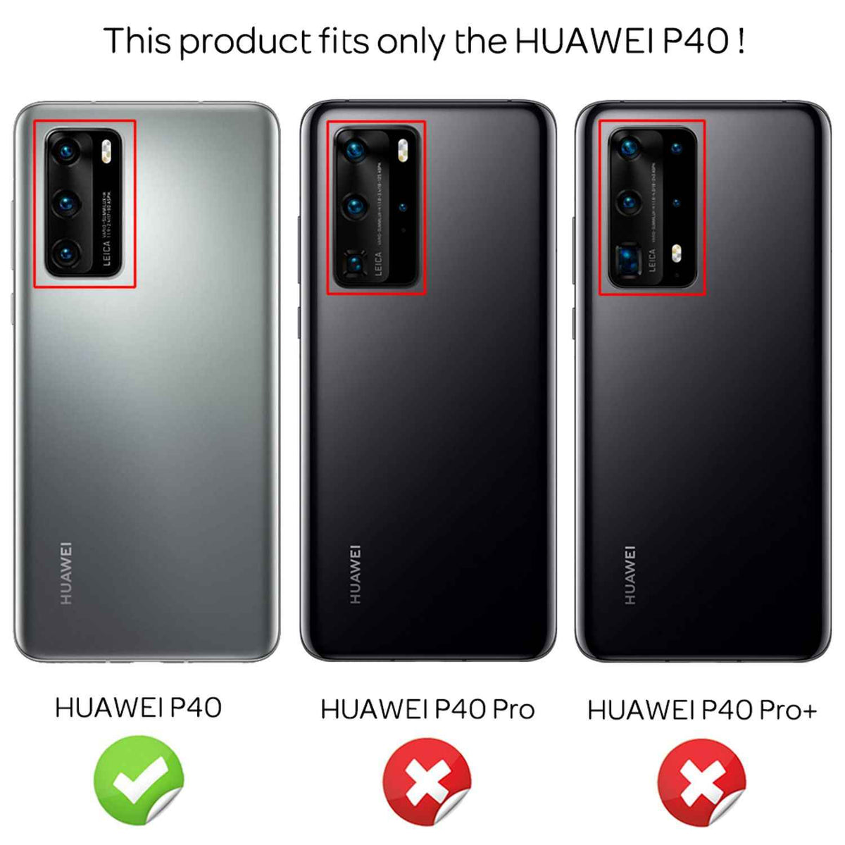 NALIA Handy Hülle für Huawei P40, Slim Case Silikon Schutzhülle Cover TPU Bumper