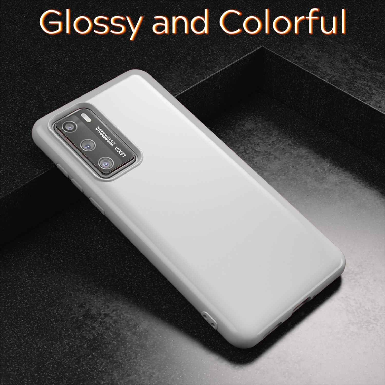 NALIA Handy Hülle für Huawei P40, Slim Case Silikon Schutzhülle Cover TPU Bumper