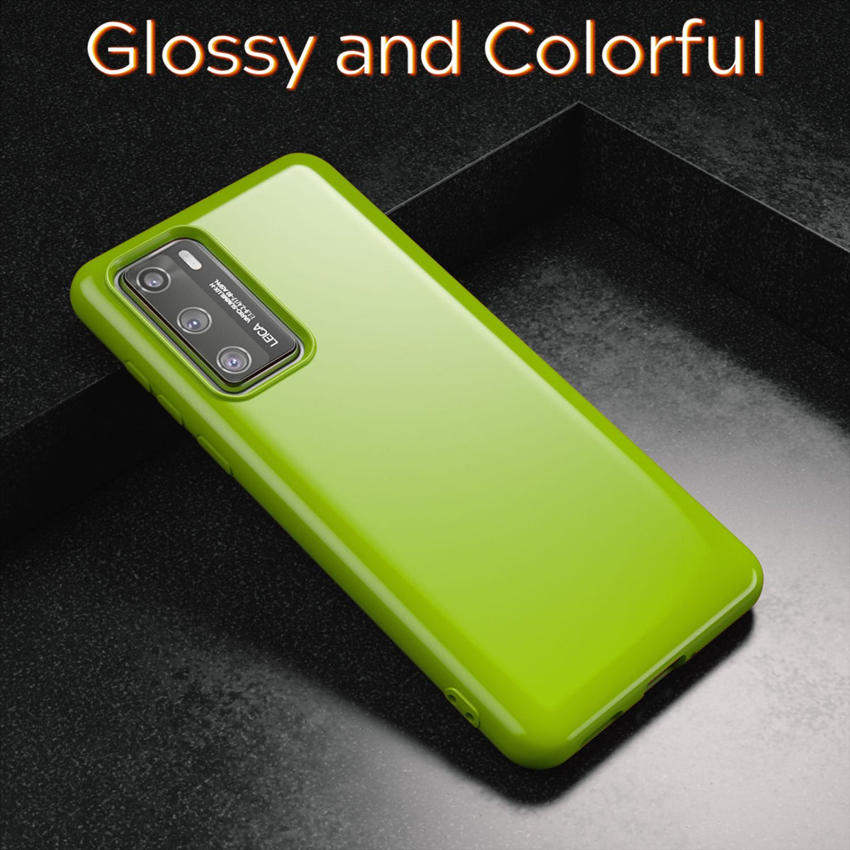 Handyhülle für Huawei P40 TPU Silikon Slim Case schwarz | NALIA Berlin