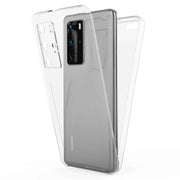 NALIA 360° Handy Hülle für Huawei P40 Pro, Full Cover Case Schutz Tasche Bumper