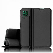 NALIA Klapp Hülle für Huawei P40 lite, Flip Case Kunstleder Cover Bumper Etui
