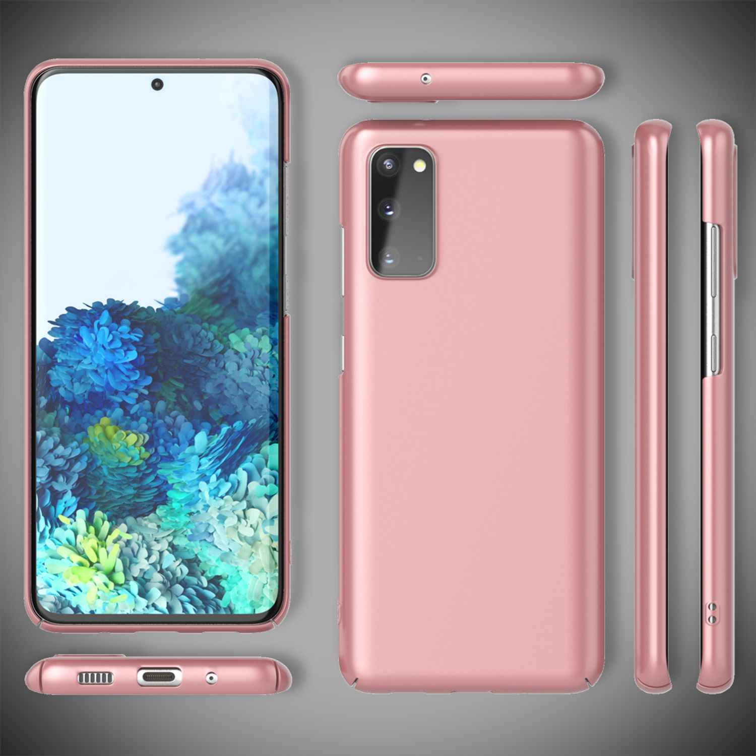 NALIA Hard Case für Samsung Galaxy S20, Dünne Handy Hülle Cover Bumper Tasche
