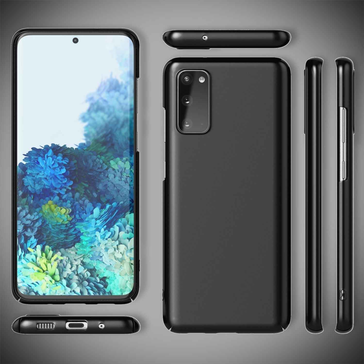 NALIA Hard Case für Samsung Galaxy S20, Dünne Handy Hülle Cover Bumper Tasche