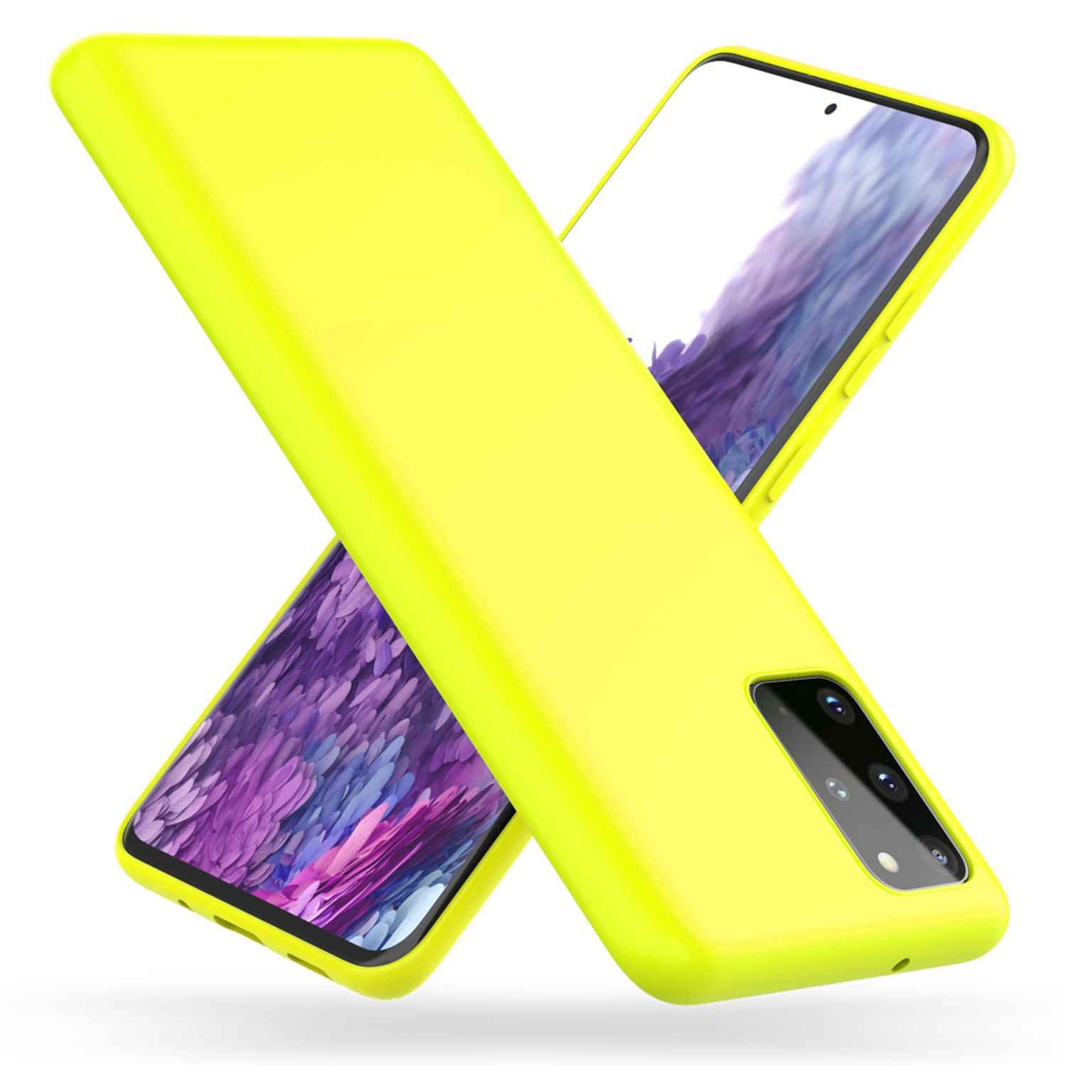 NALIA Neon Handy Hülle für Samsung Galaxy S20 Plus, Silikon Case Phone Cover