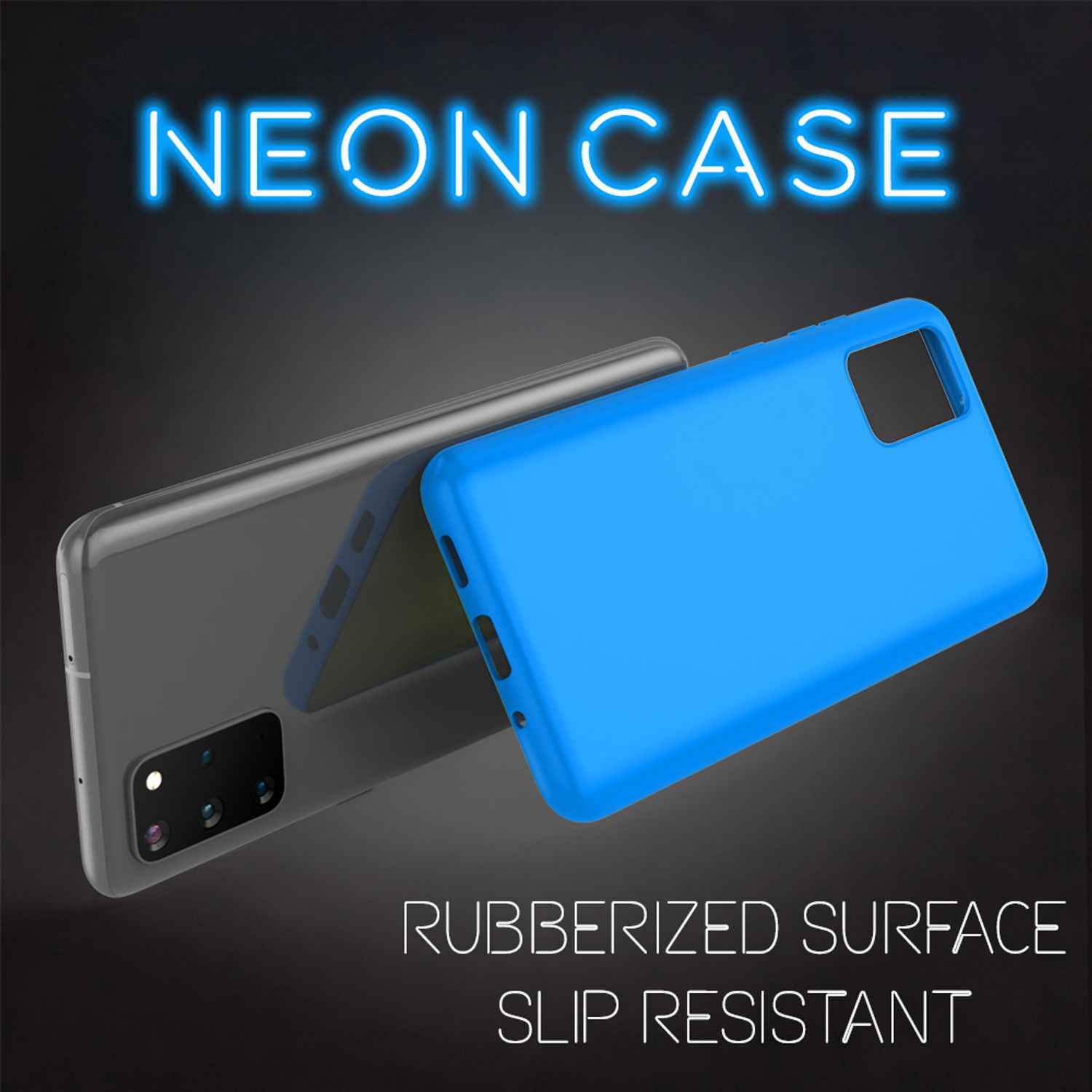 NALIA Neon Handy Hülle für Samsung Galaxy S20 Plus, Silikon Case Phone Cover