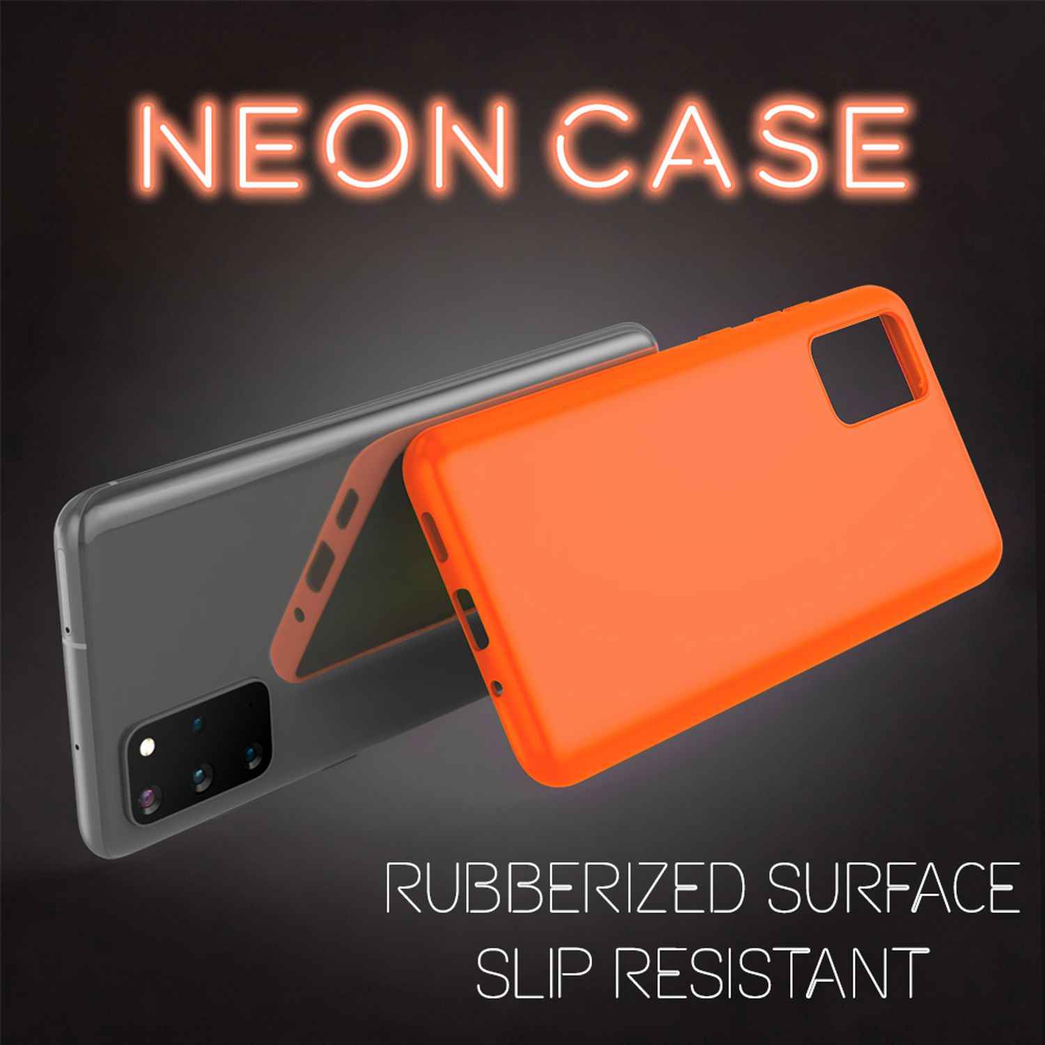 NALIA Neon Handy Hülle für Samsung Galaxy S20 Plus, Silikon Case Phone Cover