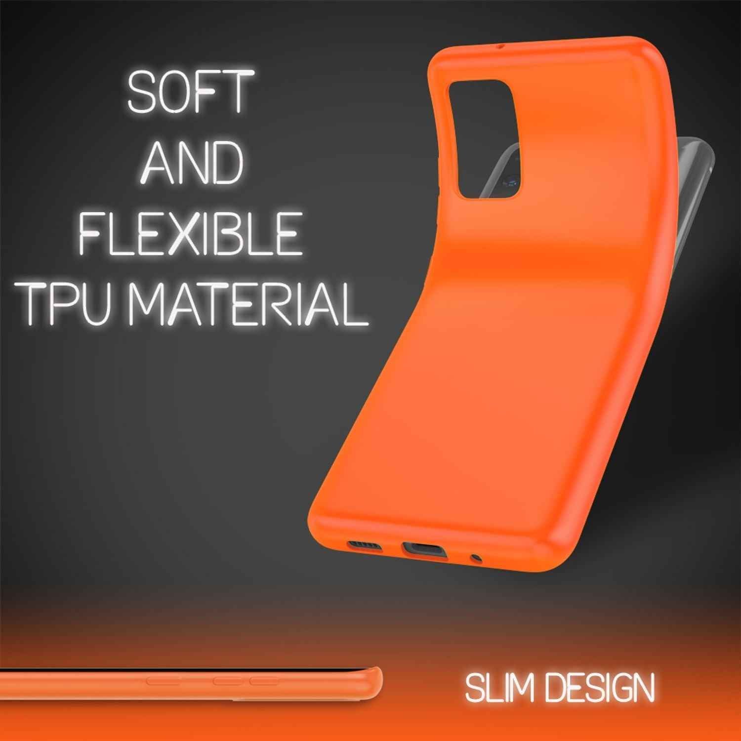 NALIA Neon Handy Hülle für Samsung Galaxy S20 Plus, Silikon Case Phone Cover