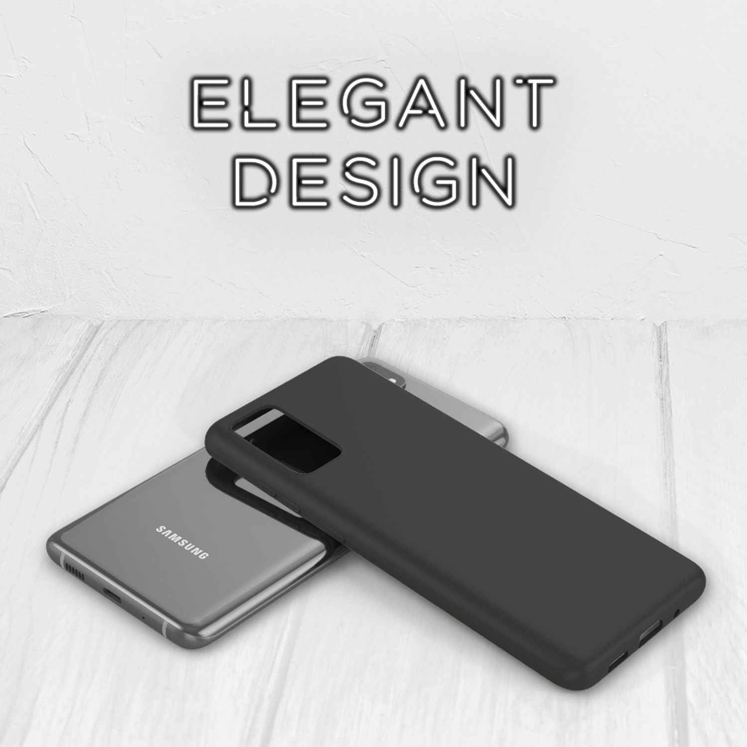 NALIA Neon Handy Hülle für Samsung Galaxy S20 Plus, Silikon Case Phone Cover