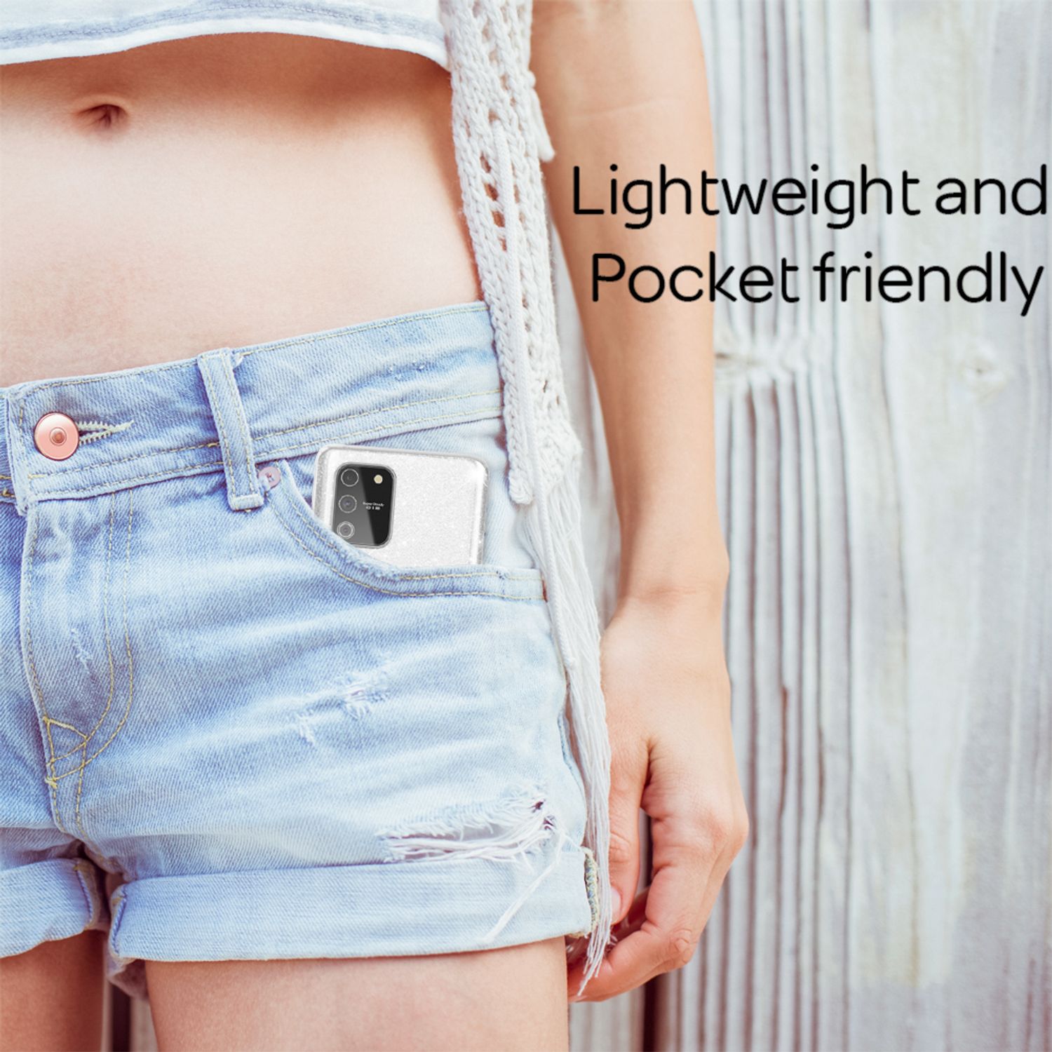 NALIA Glitzer Handy Hülle für Samsung Galaxy S10 Lite, schwarzes Silikon Cover mit Bling