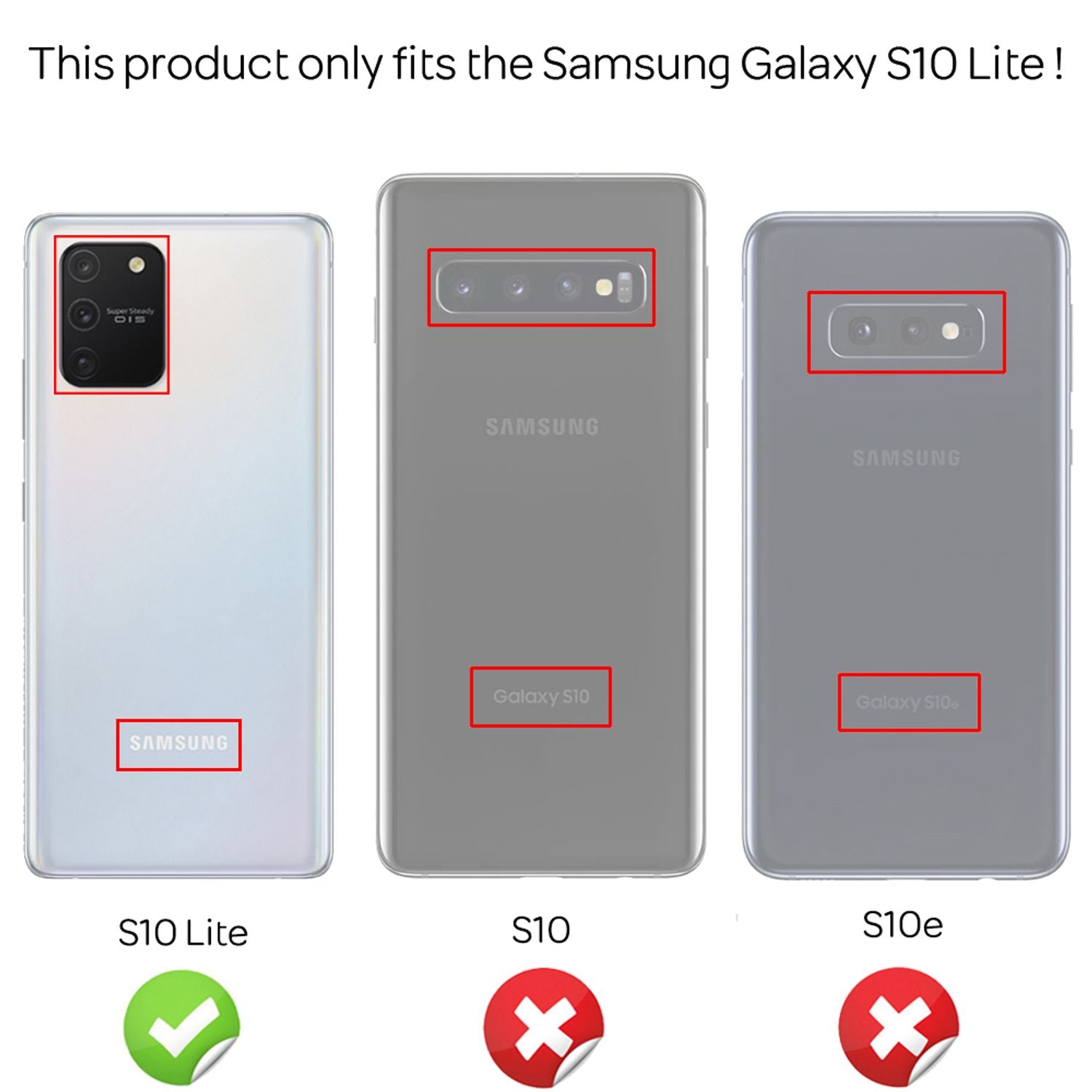 NALIA Glitzer Handy Hülle für Samsung Galaxy S10 Lite, schwarzes Cover mit Glitzer-Effekten