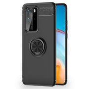 NALIA Ring Handy Hülle für Huawei P40 Pro, Silikon Cover Case 360 Grad Halter