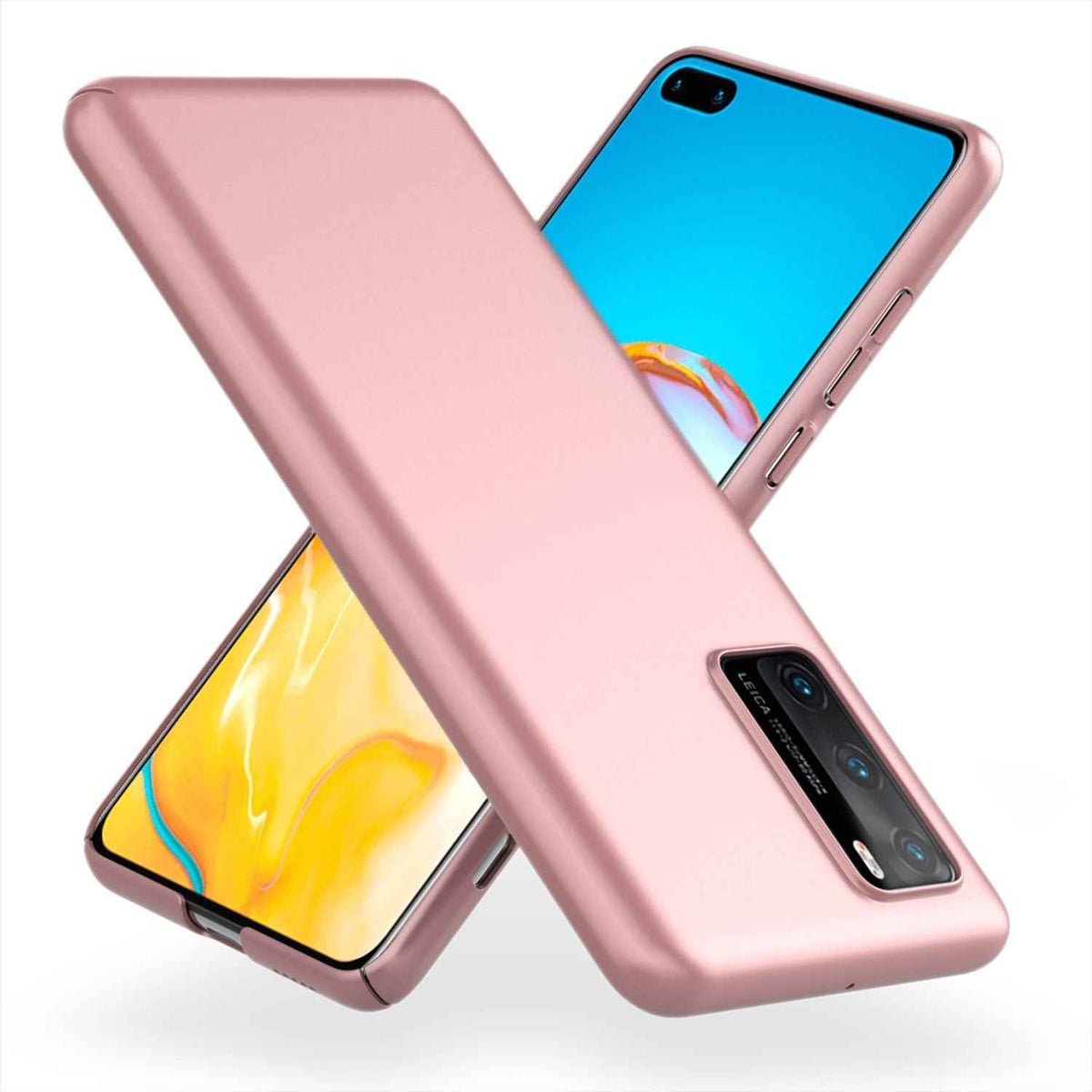 NALIA Hard Case für Huawei P40, Dünne Handy Hülle Mattes Cover Schutz Bumper