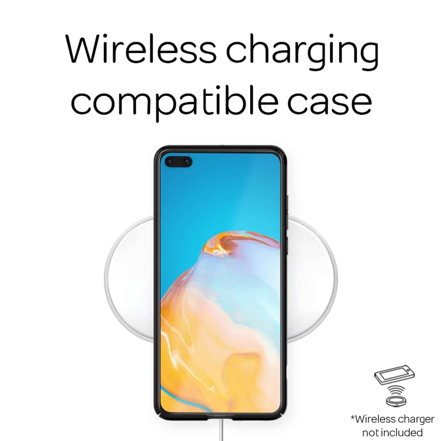 NALIA Hard Case für Huawei P40, Dünne Handy Hülle Mattes Cover Schutz Bumper