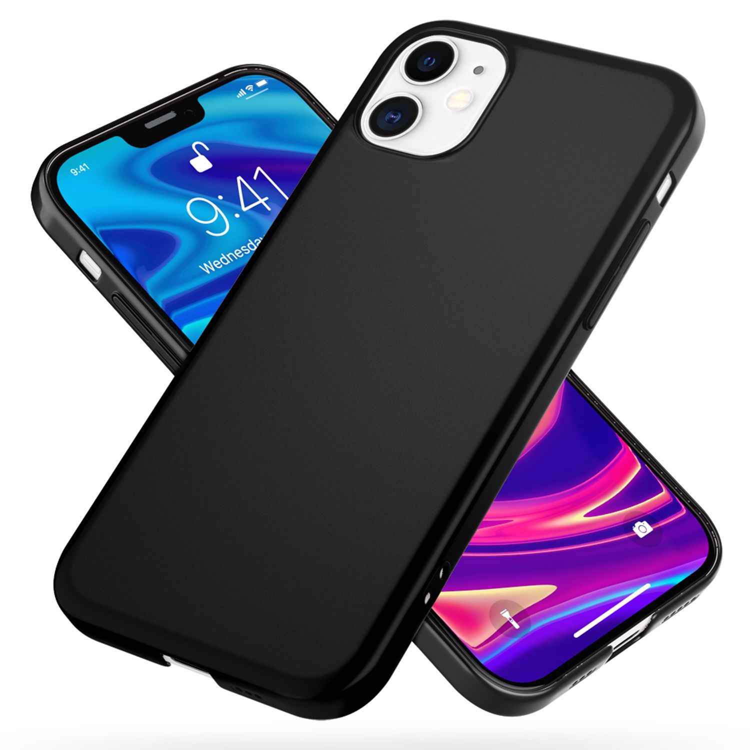 NALIA Hard Case für iPhone 12 mini, Slim Cover Handy Hülle Schutz Tasche Schale