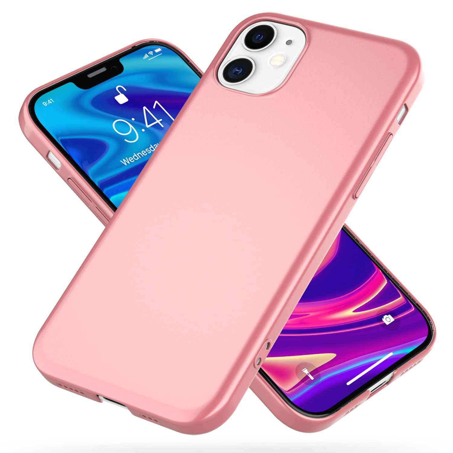 NALIA Hard Case für iPhone 12 mini, Slim Cover Handy Hülle Schutz Tasche Schale