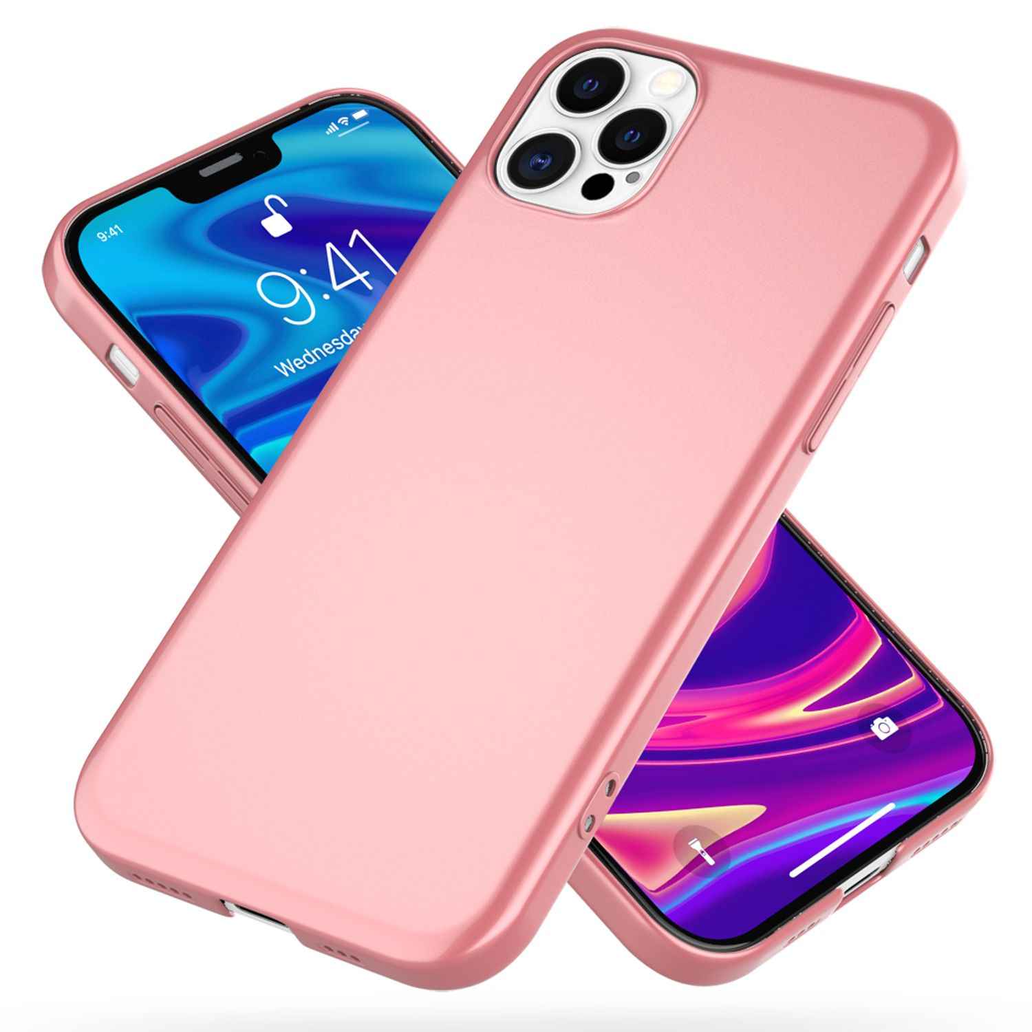 NALIA Hard Case für iPhone 12 Pro Max, Slim Cover Handy Hülle Schutz Tasche Etui