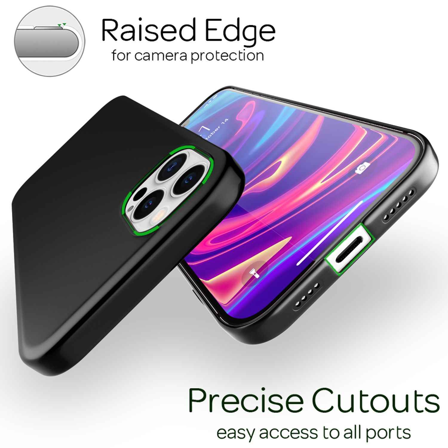 NALIA Hard Case für iPhone 12 Pro Max, Slim Cover Handy Hülle Schutz Tasche Etui